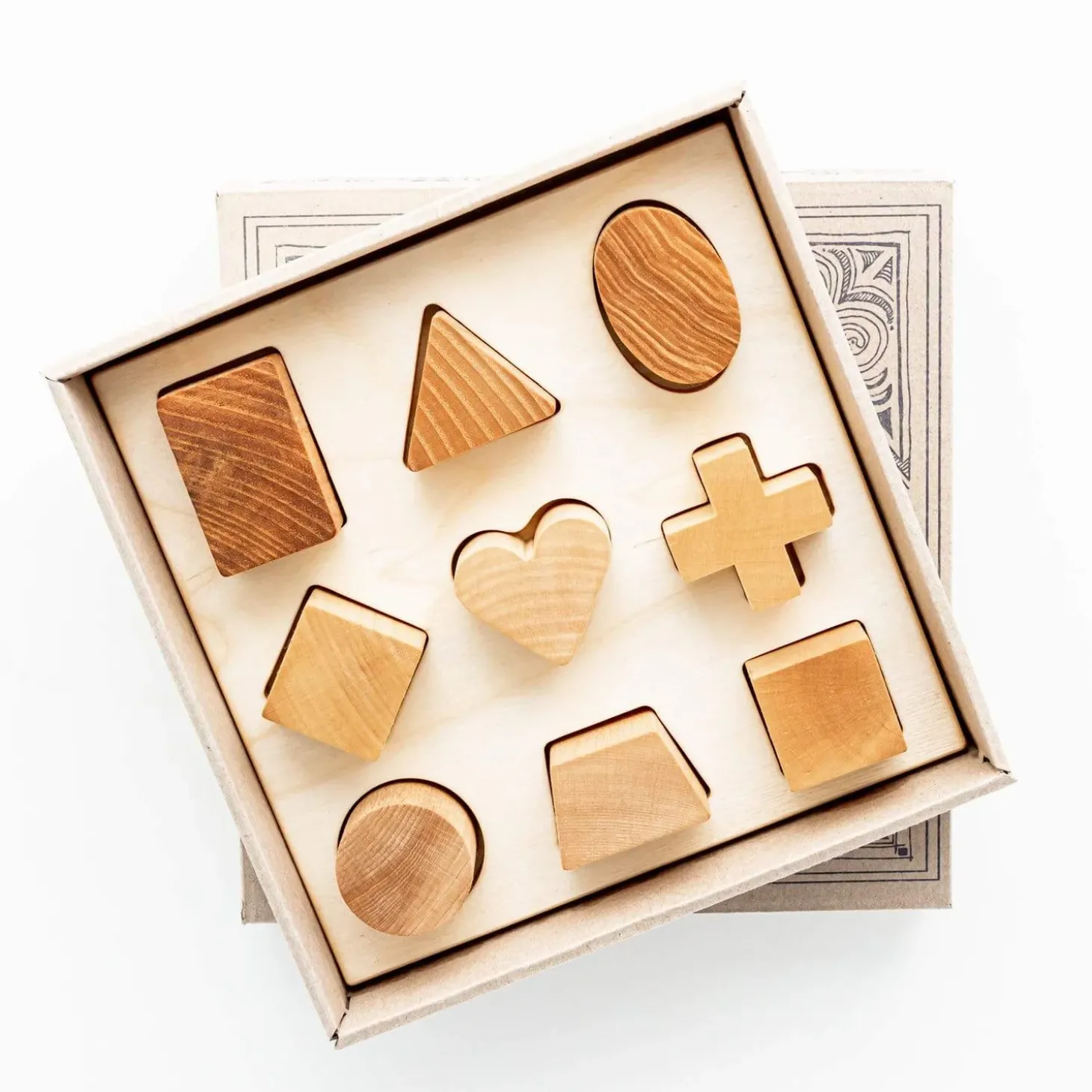 Handmade Shapes Puzzle Board