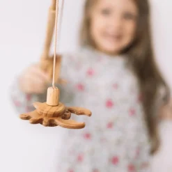 Handmade Wooden Fishing Set | Magnetic Fishing Game