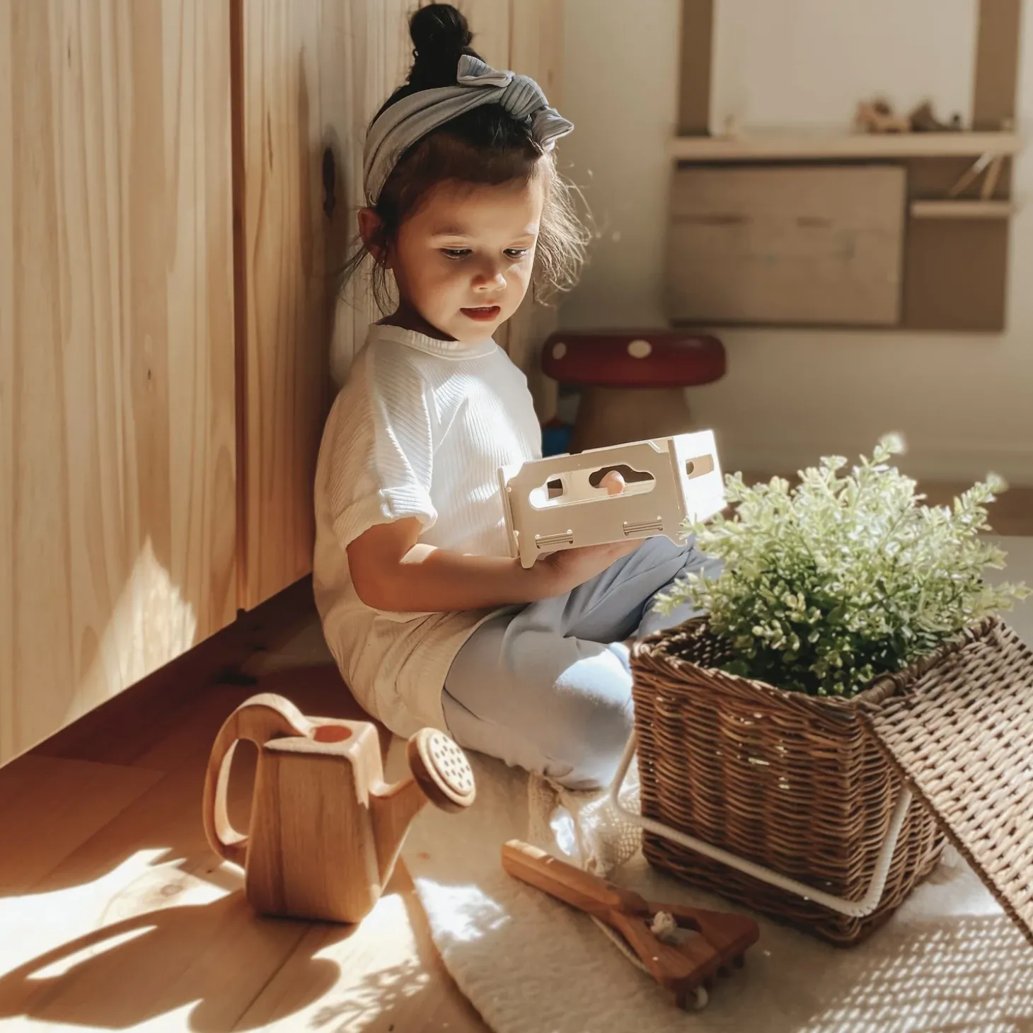 Handmade Wooden Gardening Set