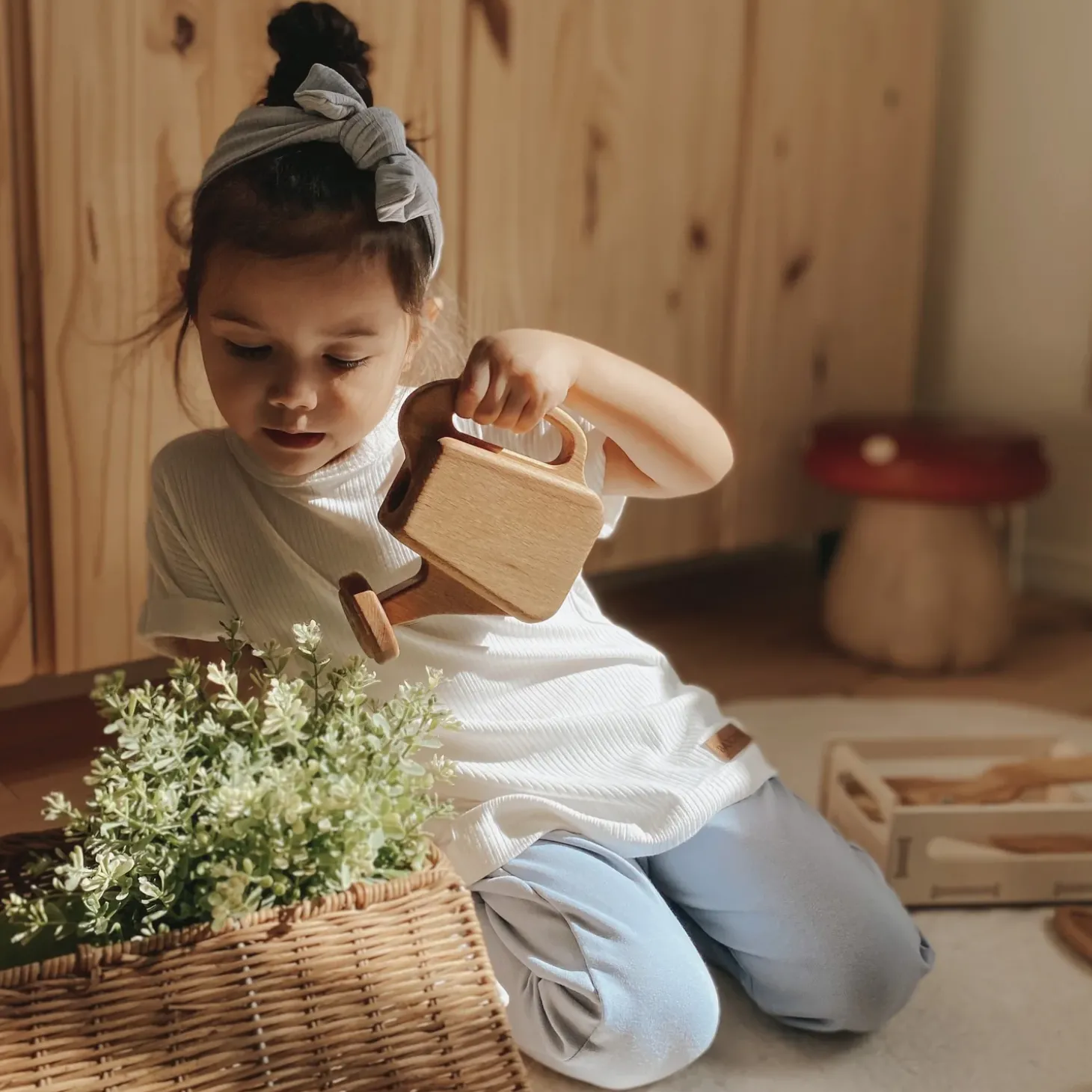 Handmade Wooden Gardening Set