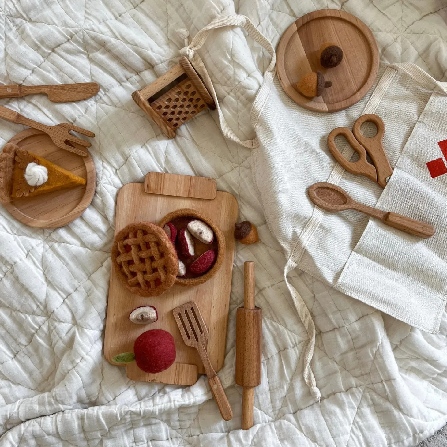Handmade Wooden Kitchen Tool Set