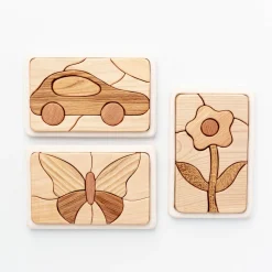 Handmade Wooden Mosaic Puzzle (Flower)
