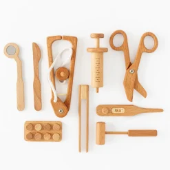 Handmade Wooden Play Doctor Set
