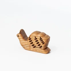 Handmade Wooden Snail Toy