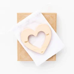 Handmade Wooden Teether (Heart)