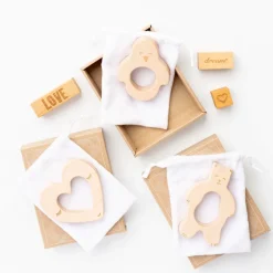 Handmade Wooden Teether (Heart)