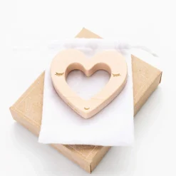 Handmade Wooden Teether (Heart)