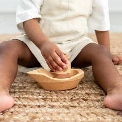 Handmade Wooden Toy Boat