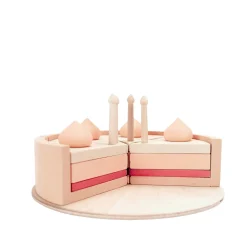 Handmade Wooden Toy Cake (Pink)