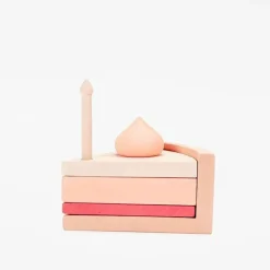 Handmade Wooden Toy Cake (Pink)