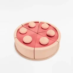 Handmade Wooden Toy Cake (Pink)