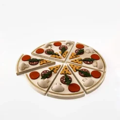 Handmade Wooden Toy Pizza