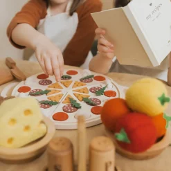 Handmade Wooden Toy Pizza