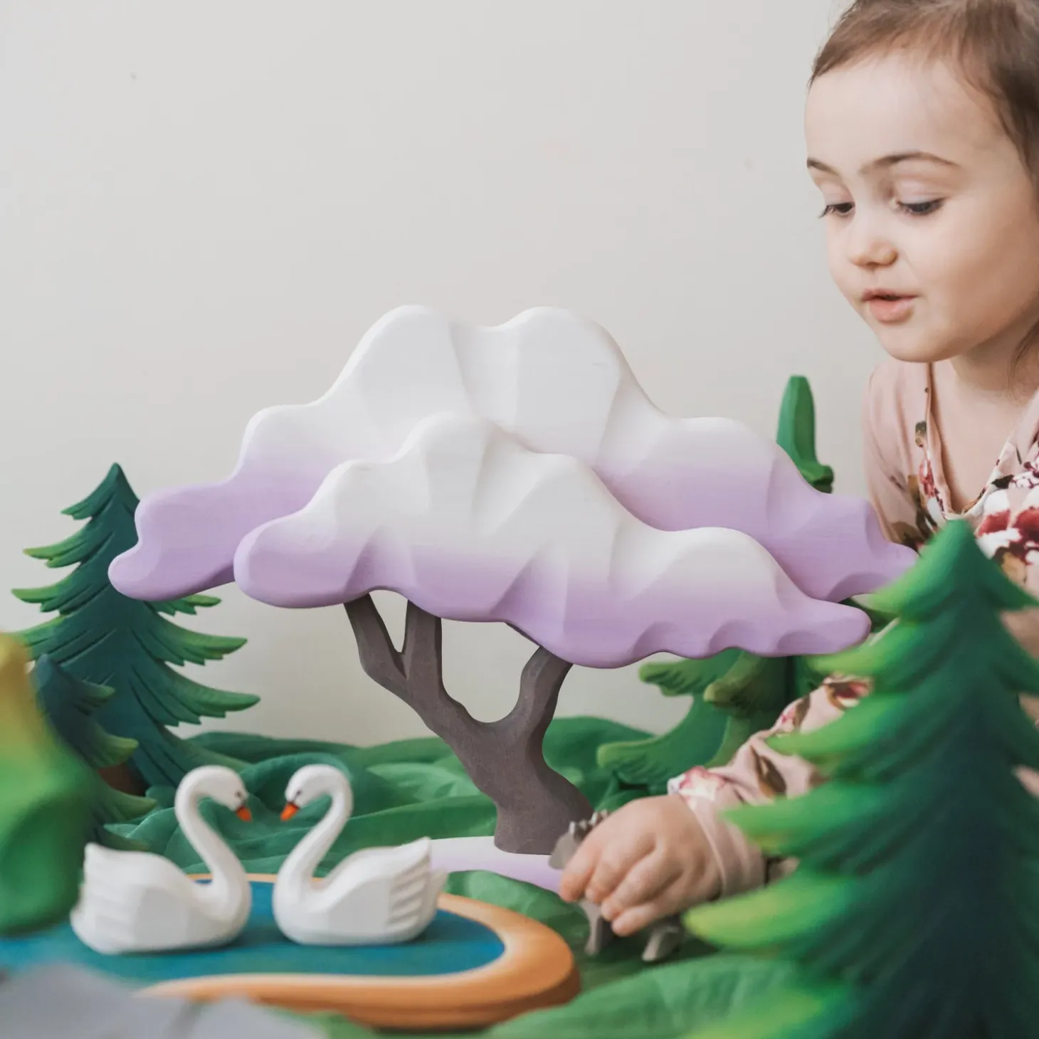 Heart Lake and Swan Play Set
