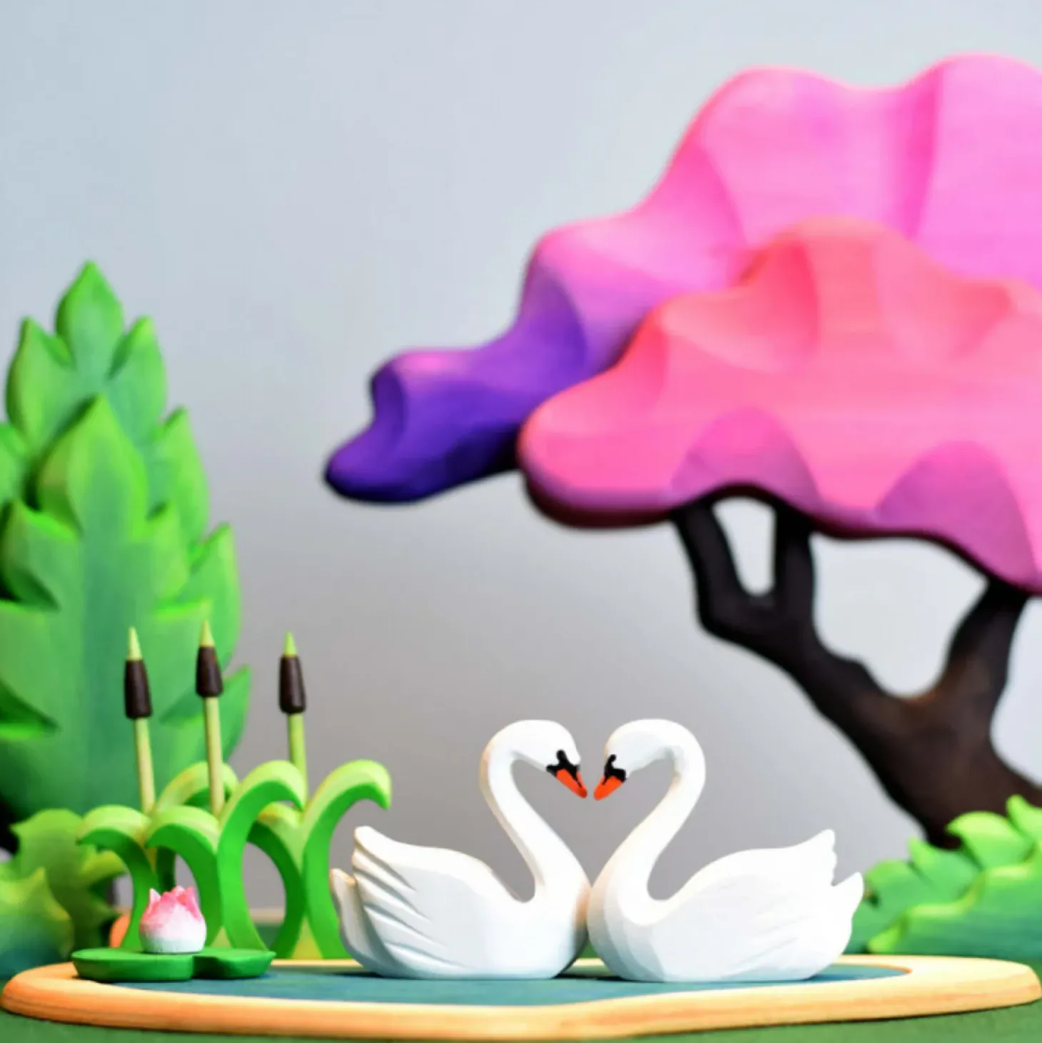 Heart Lake and Swan Play Set