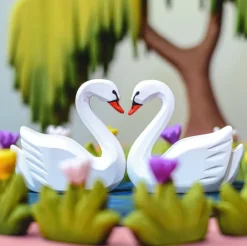 Heart Lake and Swan Play Set