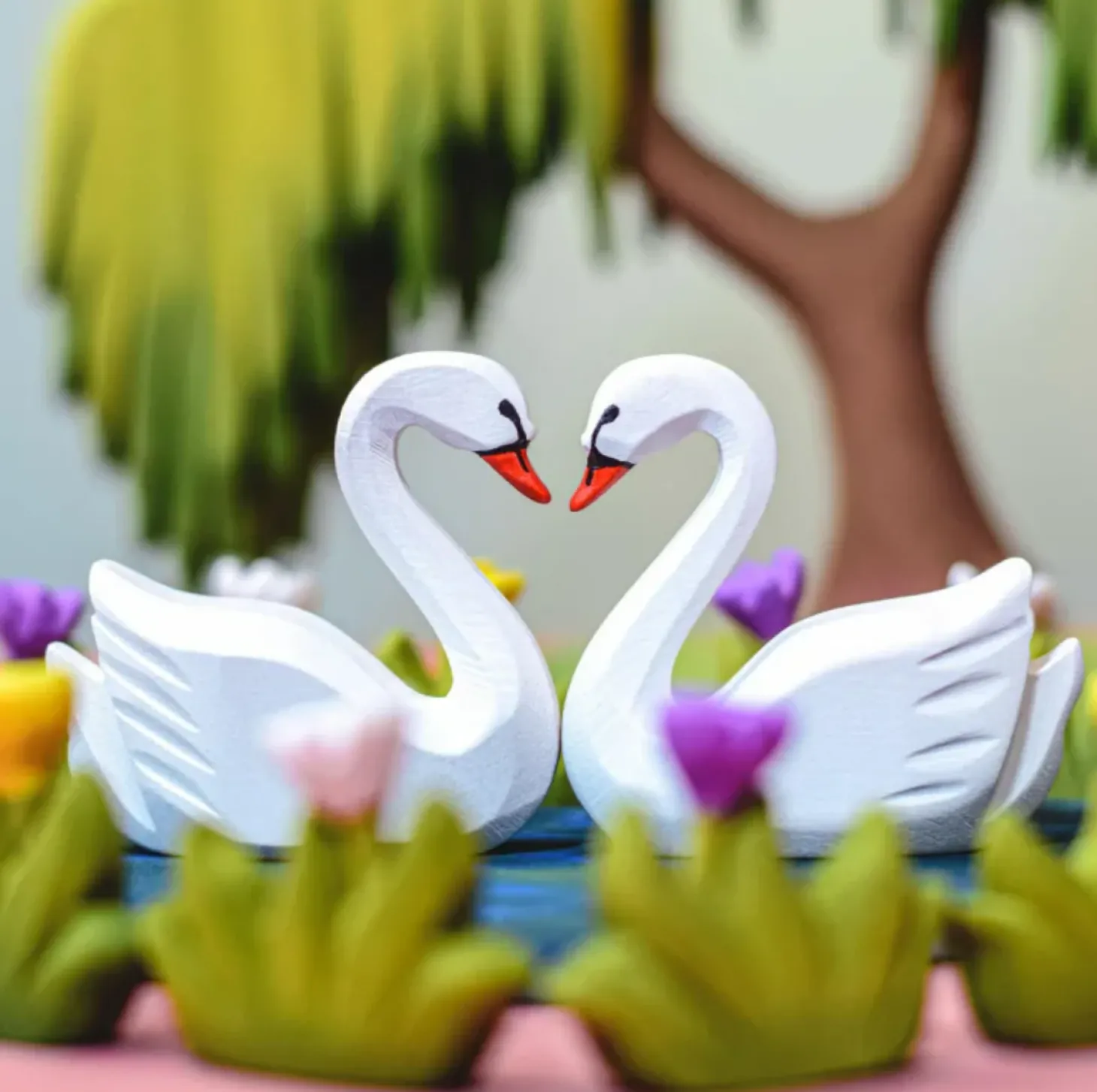 Heart Lake and Swan Play Set