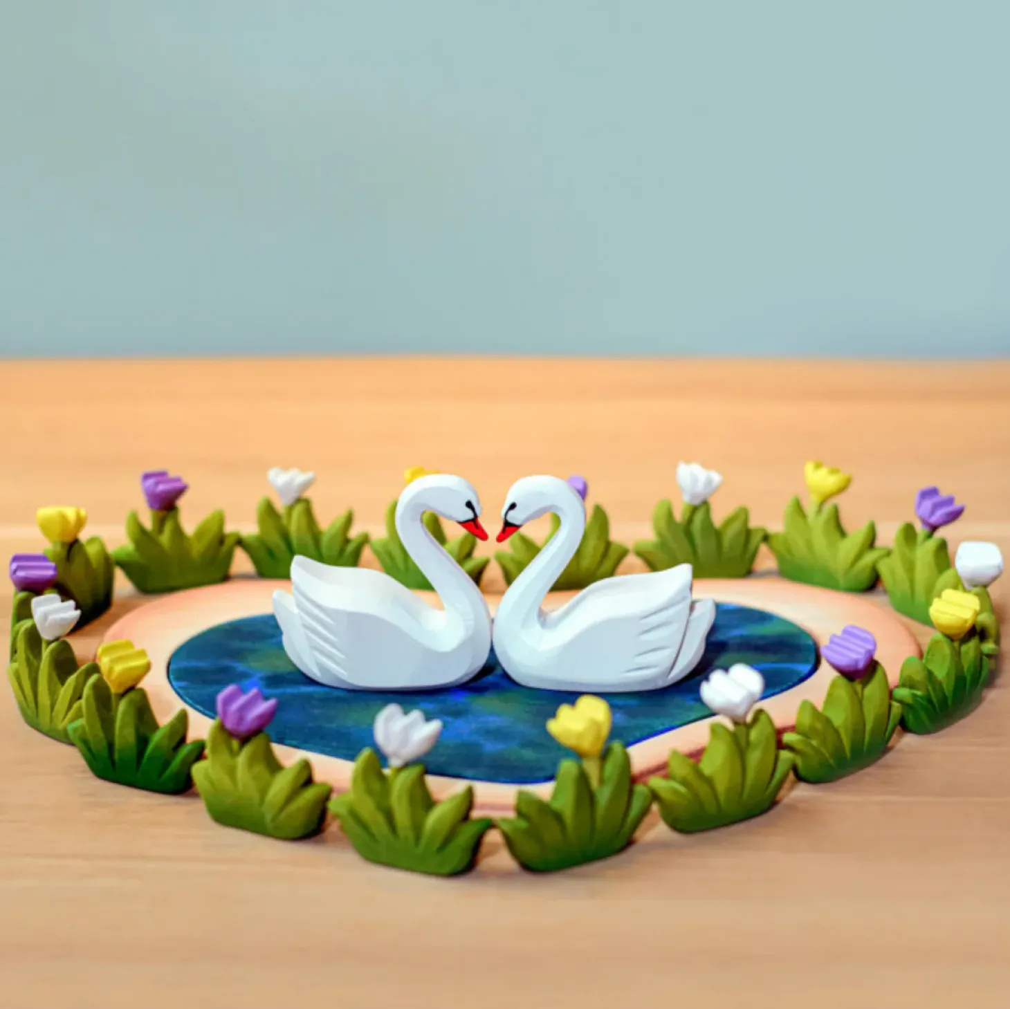 Heart Lake and Swan Play Set