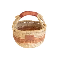 Heddle & Lamm Mini Bolga Basket (Osei Stripe)