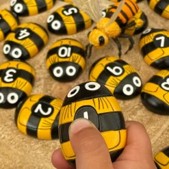 Honey Bee Number Stones (Set of 20)