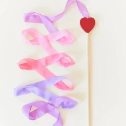 Large Silk & Wood Streamer (Blossom Heart)