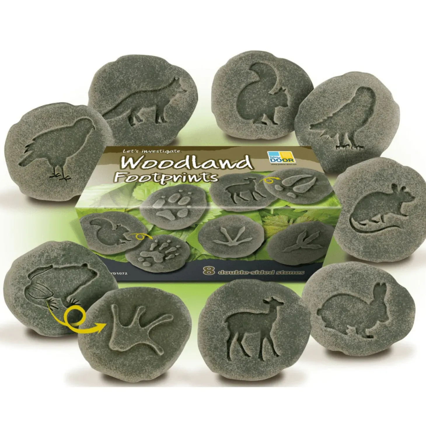 Let's Investigate Footprints Sensory Stones (Woodland)