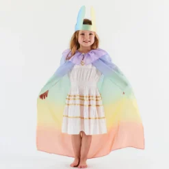 Limited Edition Silk Cape (Soft Rainbow)