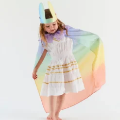 Limited Edition Silk Cape (Soft Rainbow)