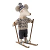 Maileg 2024 Winter Mouse with Ski Set - Blue (Dad)