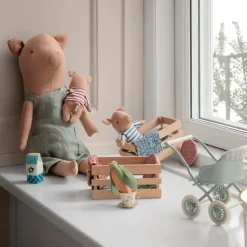 Maileg Baby Pig in a Box (Red)