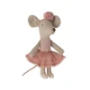 Maileg Ballerina Mouse - Dark Rose (Little Sister)