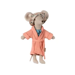 Maileg Bathrobe - Coral (Mum/Dad Mouse)