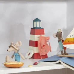 Maileg Bathrobe - Coral (Mum/Dad Mouse)