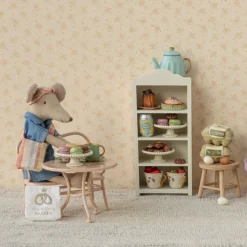 Maileg Denim Dress with Headband and Bag (Mum Mouse)