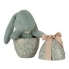 Maileg Easter Egg with Plush Bunny (Mint)