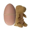 Maileg Gantosaurus in Egg (MEDIUM) - Dark Ocher