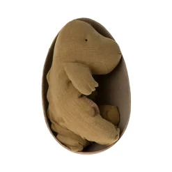 Maileg Gantosaurus in Egg (MEDIUM) - Dark Ocher