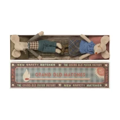Maileg Grandma and Grandpa Mouse in Matchbox