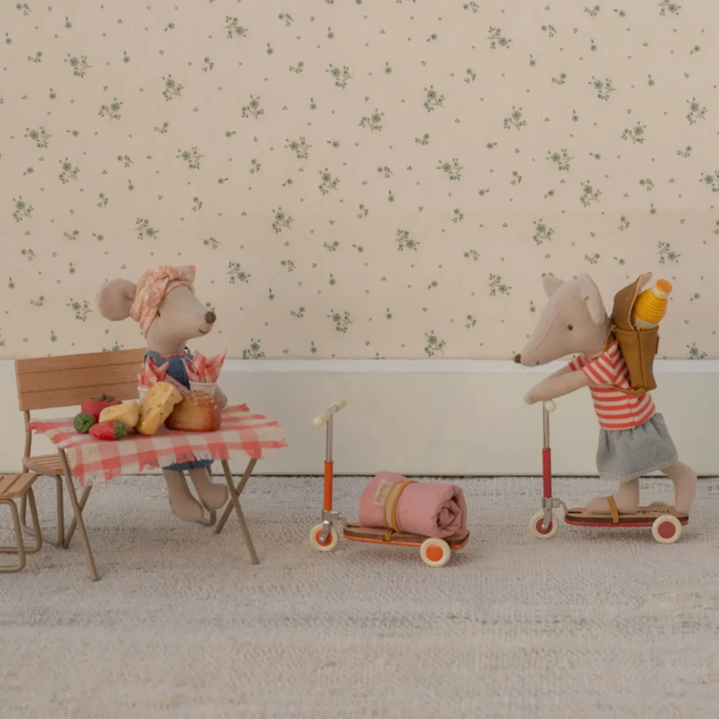 Maileg Kickboard Scooter - Orange (Mouse)