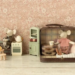 Maileg Knitted Blouse and Skirt in Suitcase (Grandma Mouse)