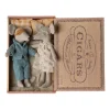 Maileg Mice Set in Cigar Box (Mum & Dad Mouse)