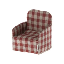 Maileg Red Checkered Chair (Mouse) - 2023