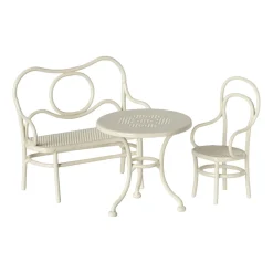 Maileg Small Café Set - Off White (Mouse)