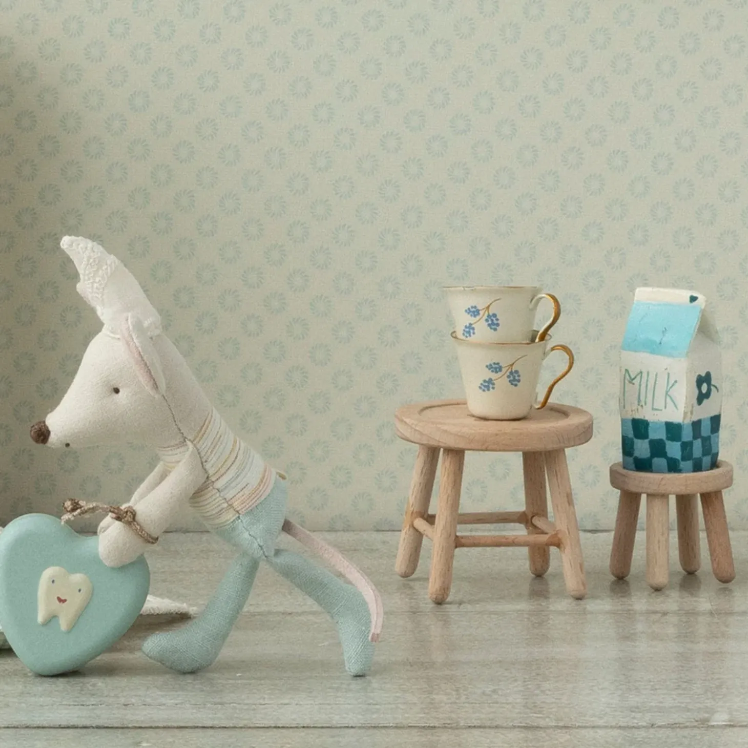 Maileg Table and Stool Set (Mouse)