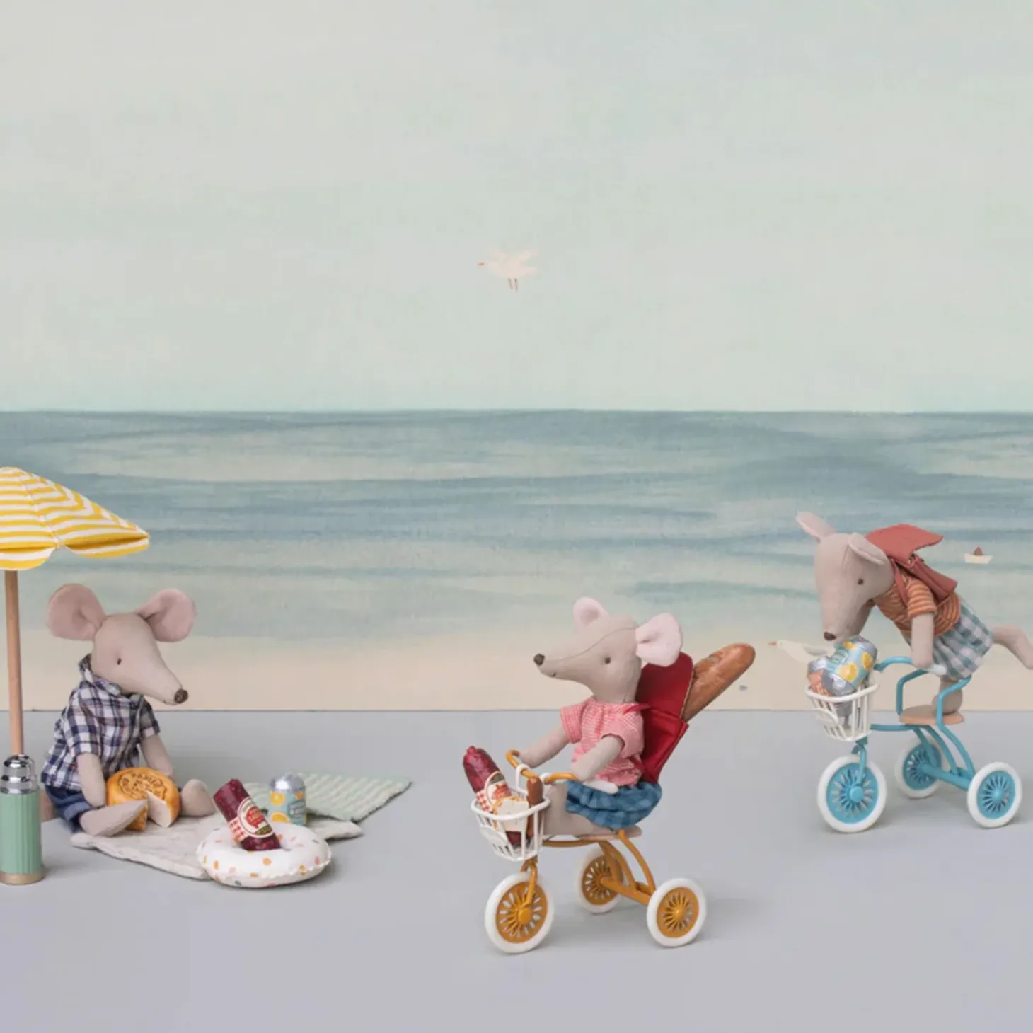 Maileg Tricycle Basket (Mouse)