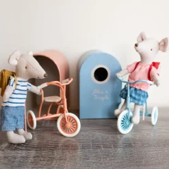 Maileg Tricycle Mouse with Bag (Big Brother)