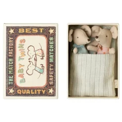 Maileg Twins in Matchbox 2025 (Baby Mice)