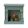 Maileg Vintage Fireplace - Blue (Mouse)