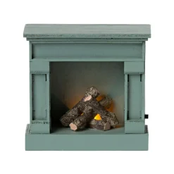 Maileg Vintage Fireplace - Blue (Mouse)