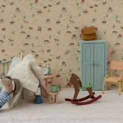 Maileg Wooden Chair - Yellow (Mouse)